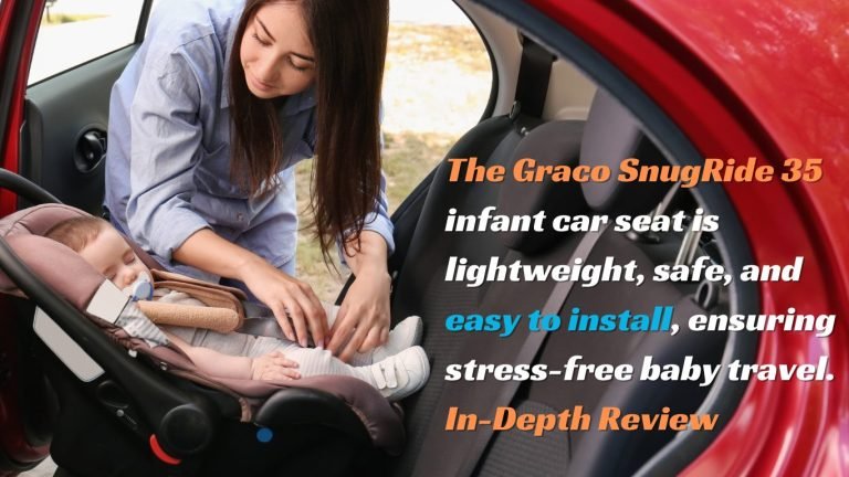 The Graco SnugRide 35 infant car seat is lightweight