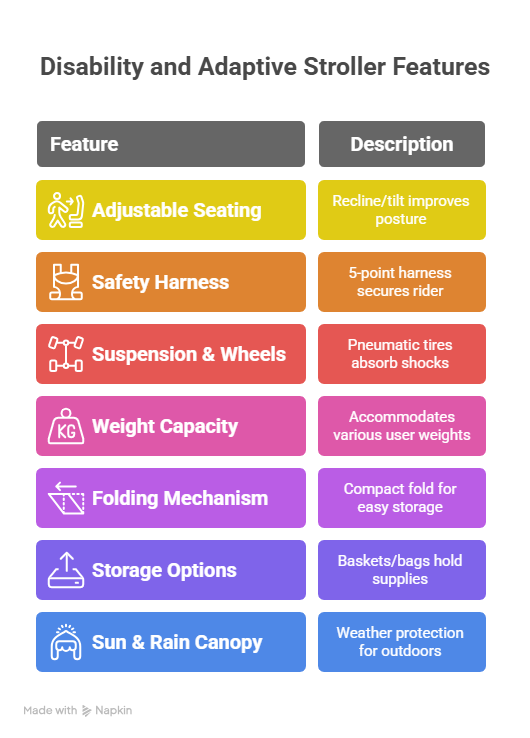 details for special needs stroller