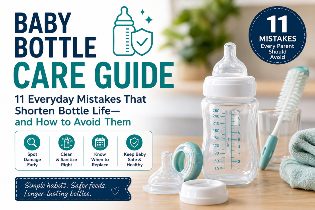 Baby Bottle Care Guide: 11 Everyday Mistakes That Shorten Bottle Life and How to Avoid Them baby bottle care guide everyday essentials