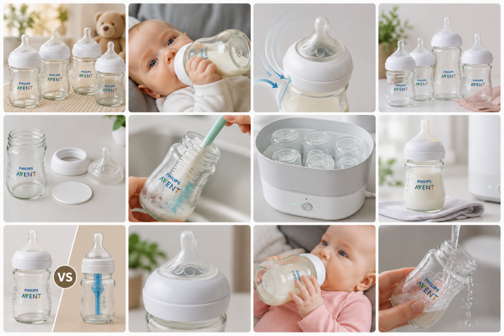 Philips Avent Natural Glass Baby Bottles Review: My Honest Experience With a Reflux Baby baby bottle essentials and care guide