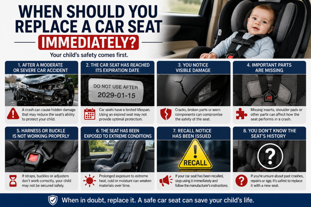 Car Seat Expiration Explained: How Long Do Car Seats Last and When Should You Replace Them? when to replace a baby car seat