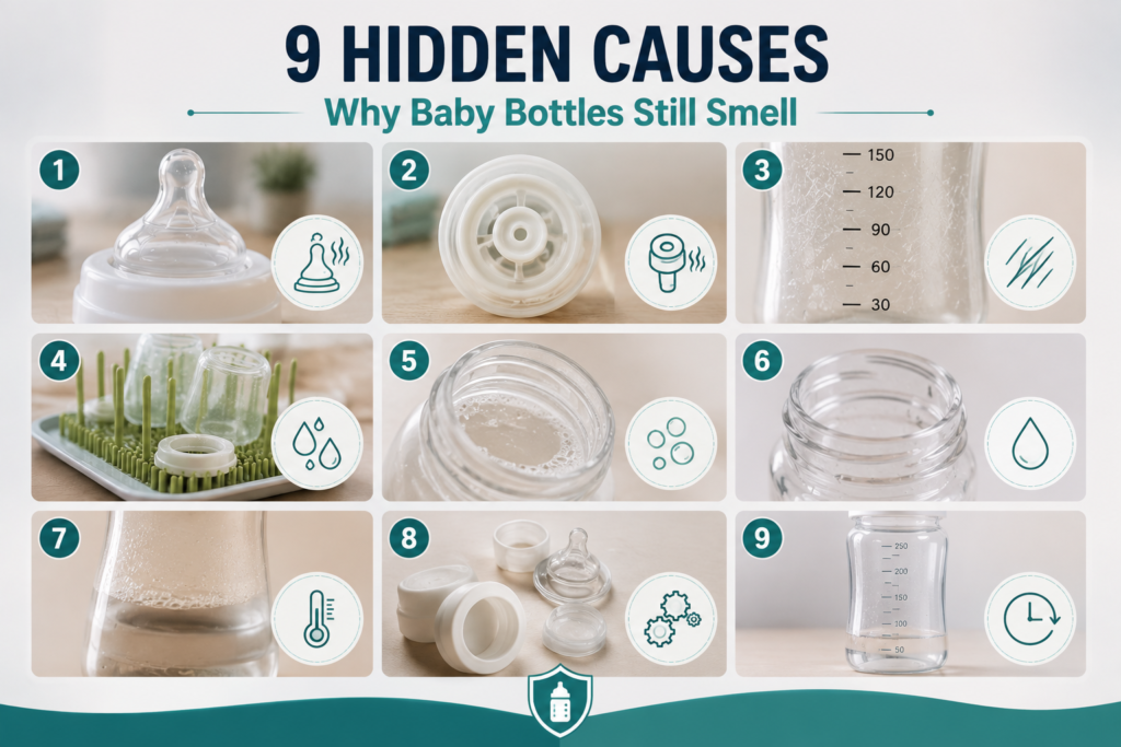 9 hidden causes of bottle odours